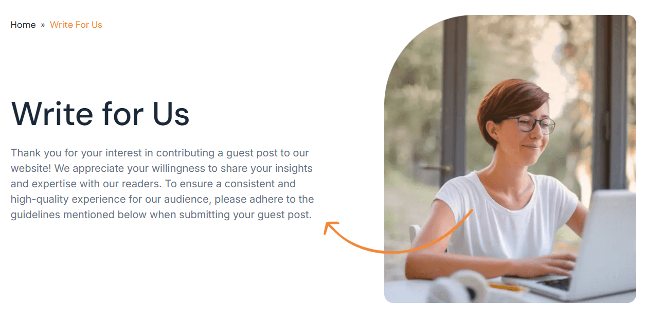 Guest post website, where you write for others