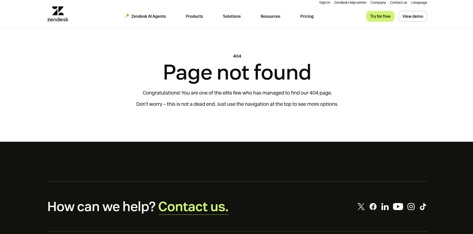 404 page not found error on a page