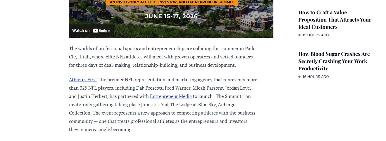 example of partnership links created through relationships with natural content mentions