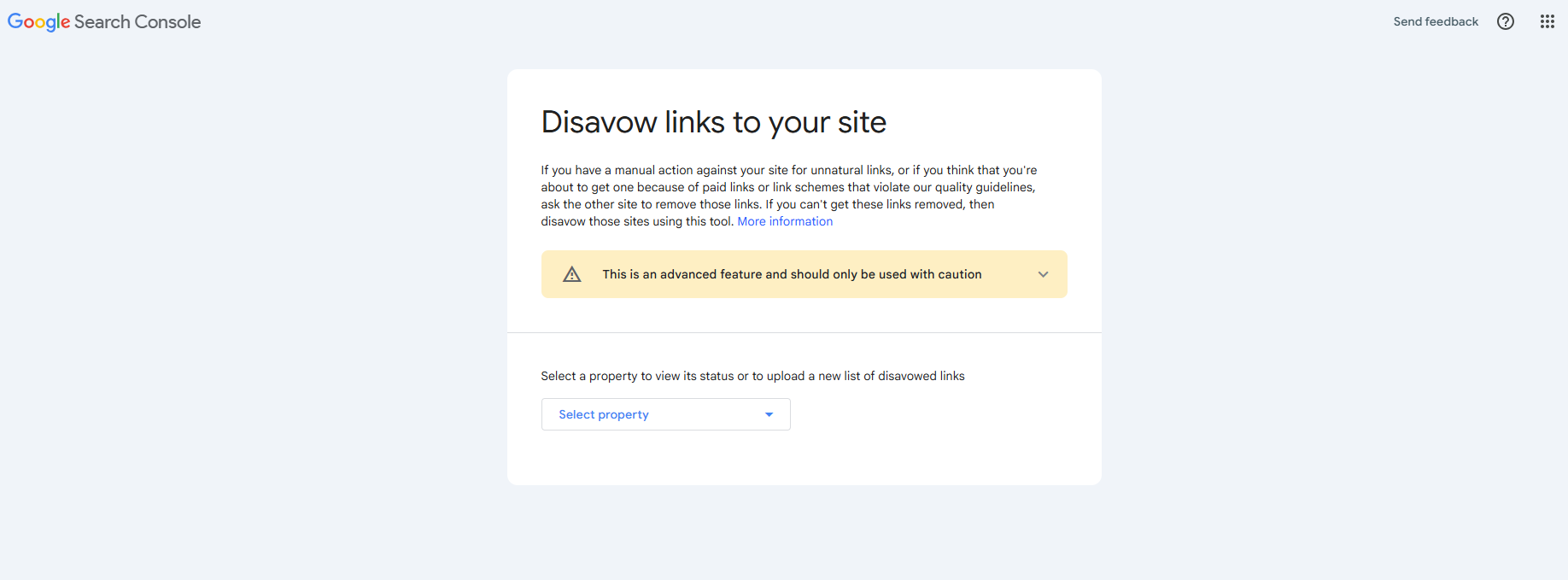 Google’s disavow tool