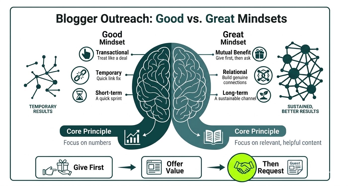 good vs great blogger outreach
