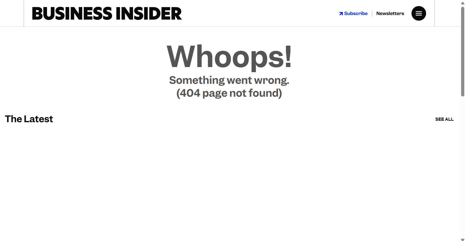 page not found error