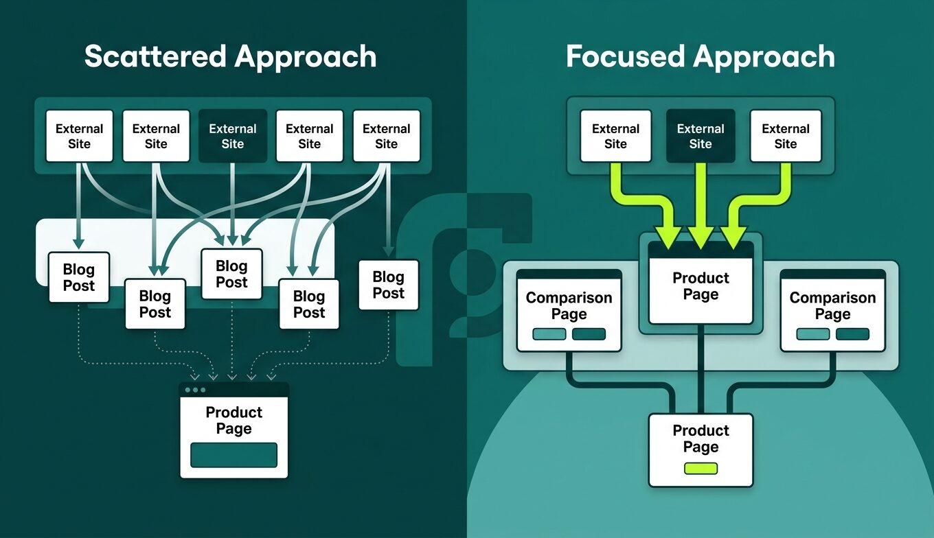scattered approach vs focused approach