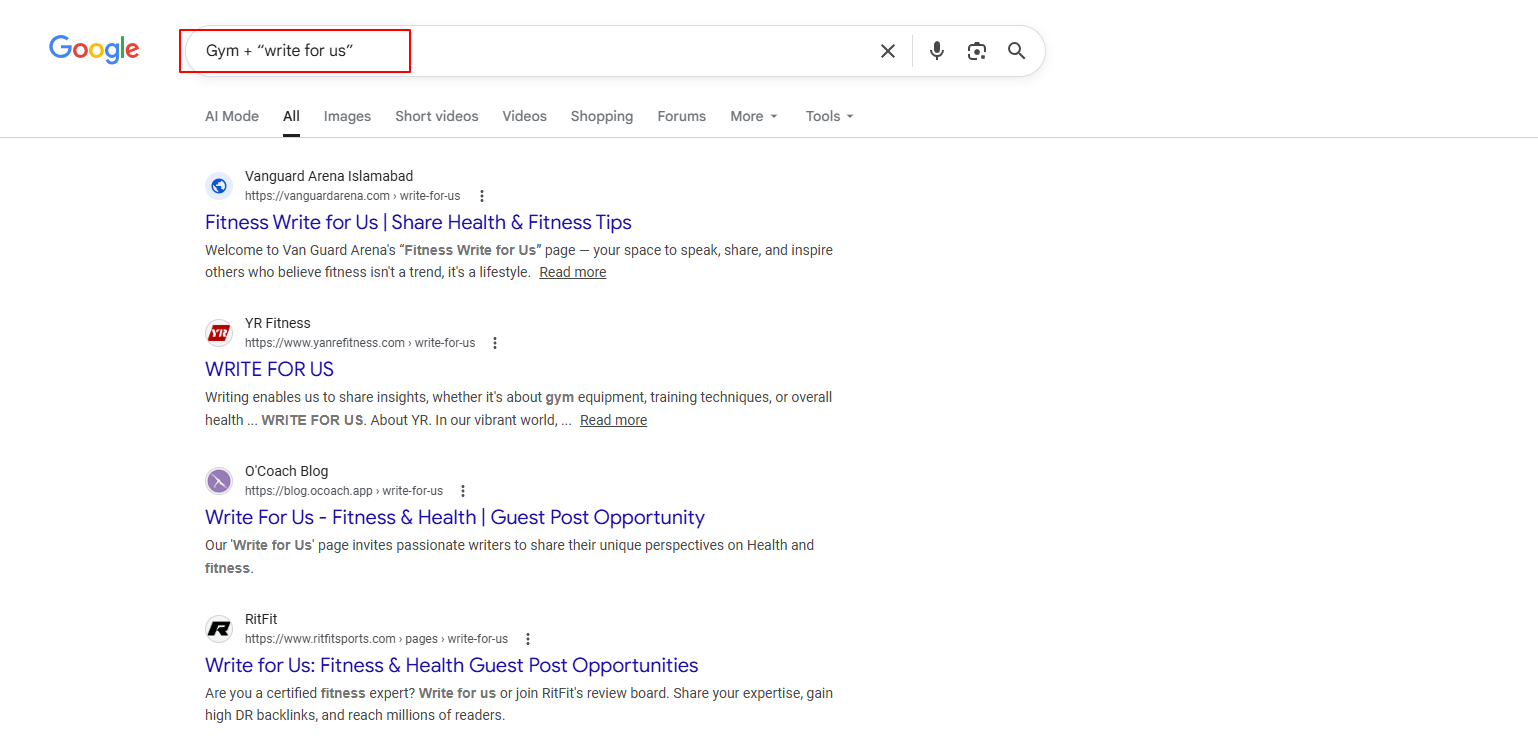 using search operators to find bloggers in your niche