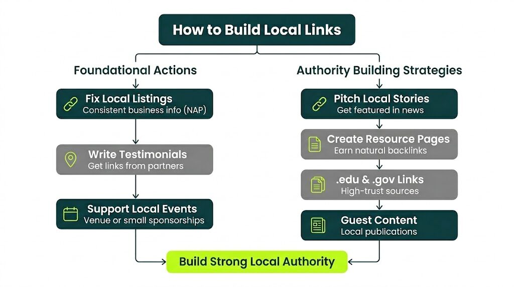 strategies to build local links