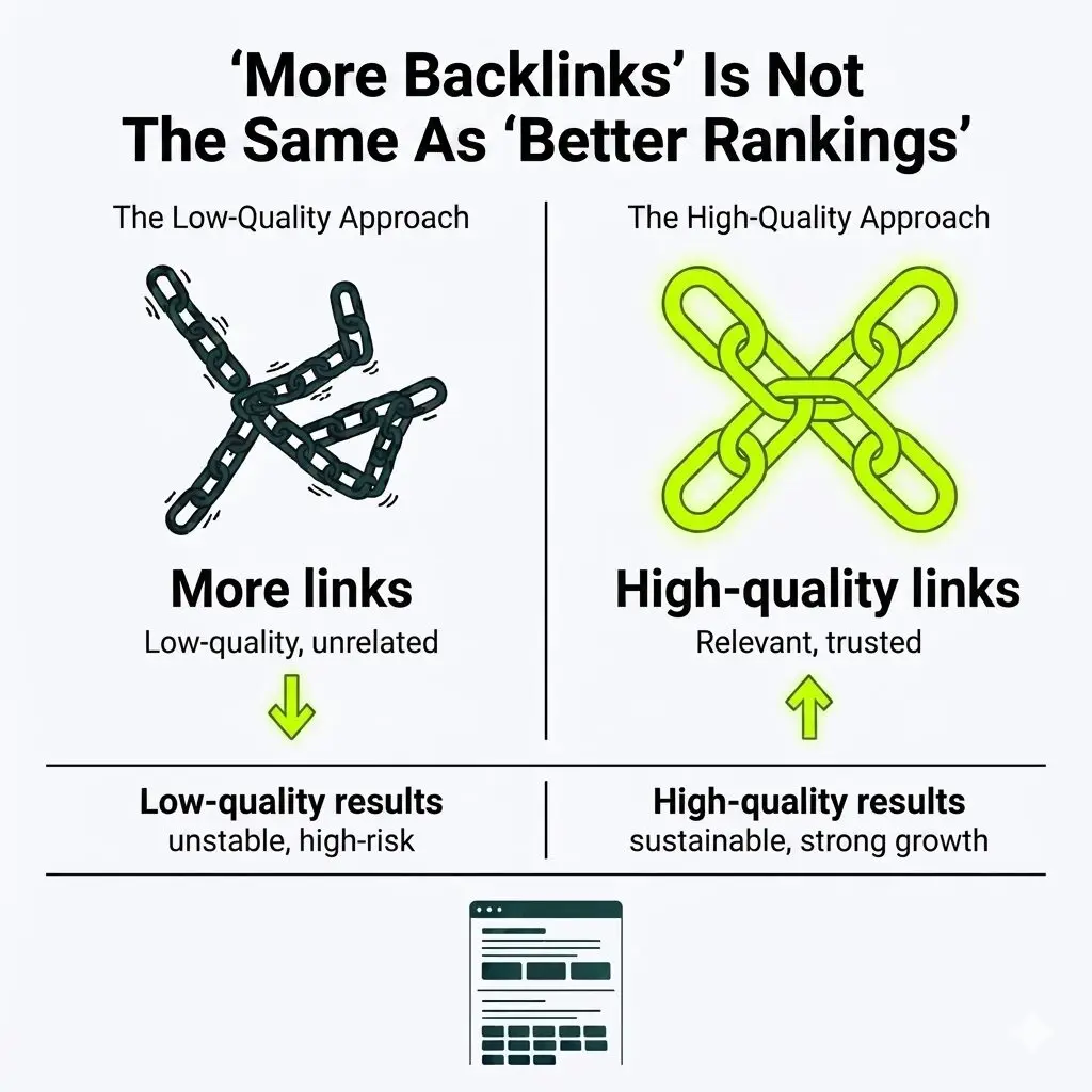 low quality vs high quality approach