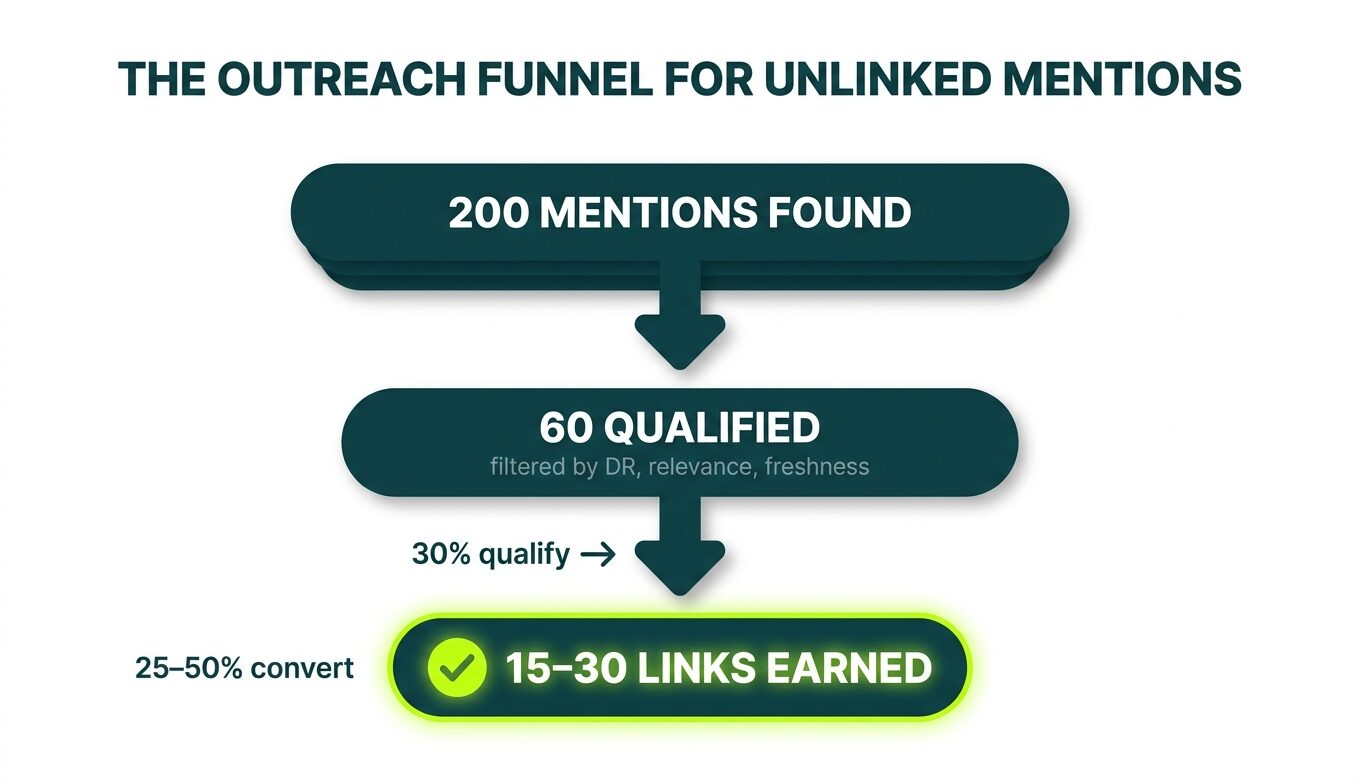 outreach funnel for unlinked mentions