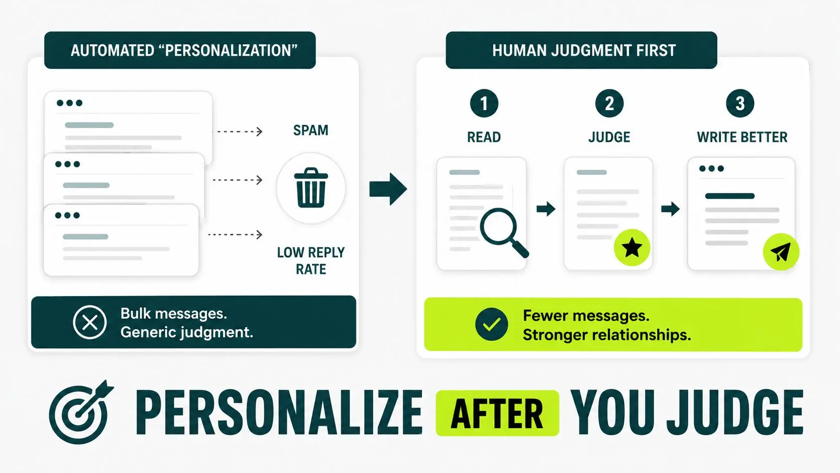 automated personalization vs human judgement