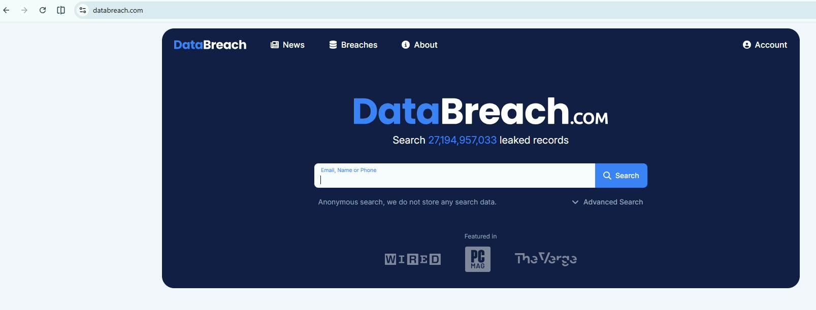 data breach lookup tool