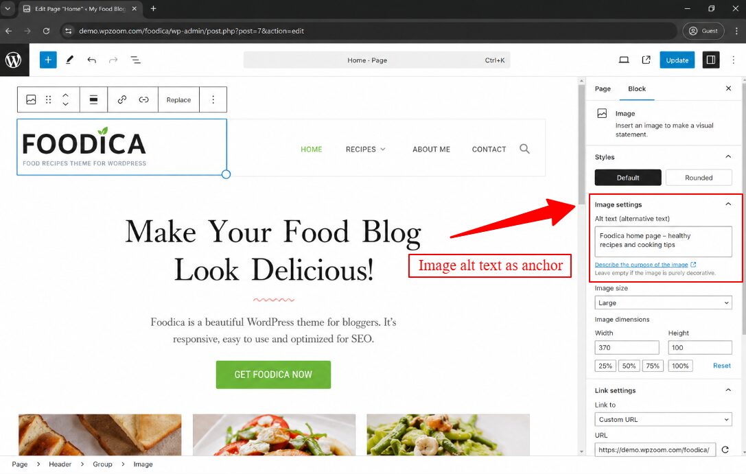 image alt text as anchor example