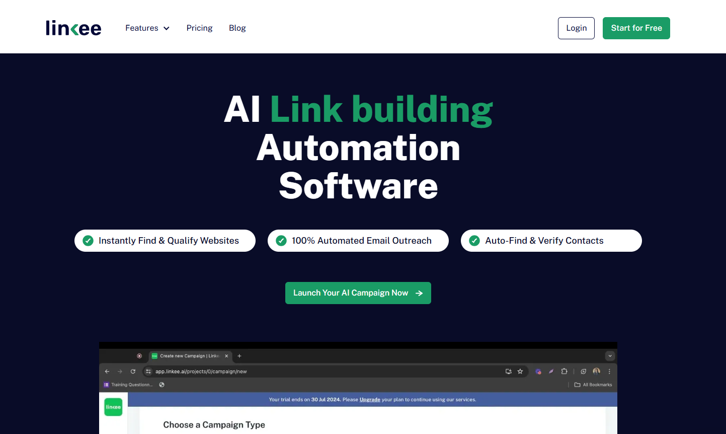 linkee dashboard