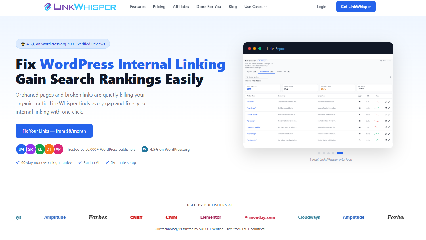 linkwhisper dashboard