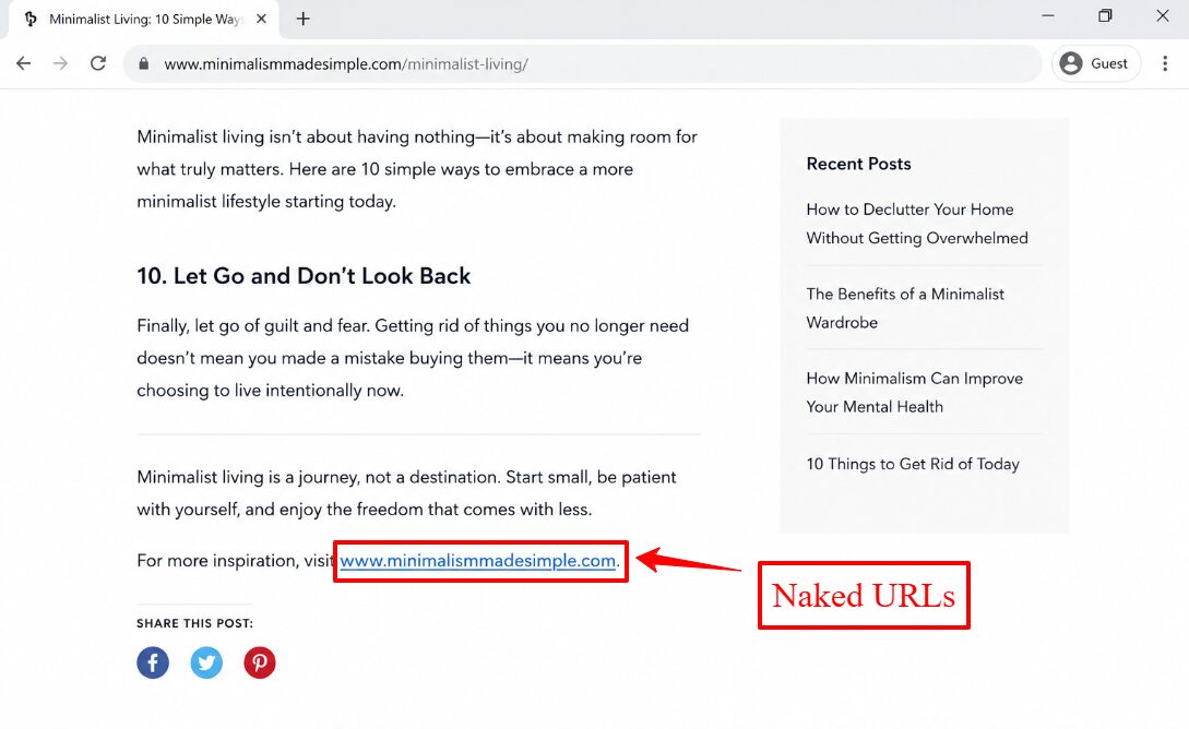 naked url anchors example