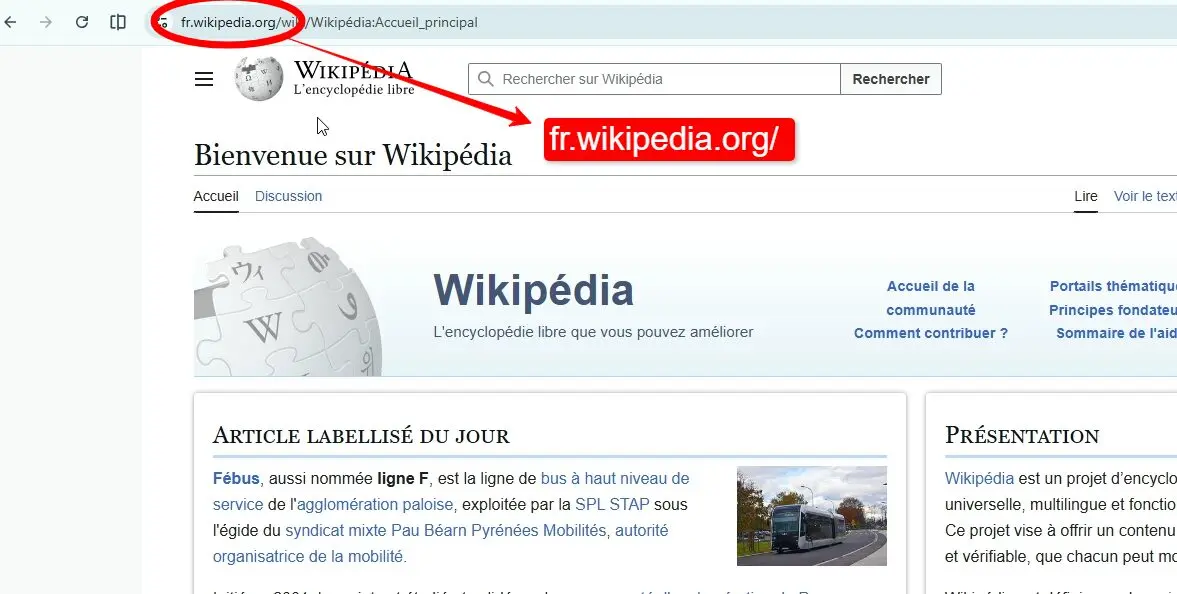 image displaying subdomain