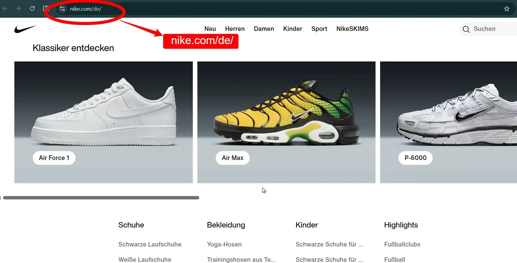 image showing the subfolders