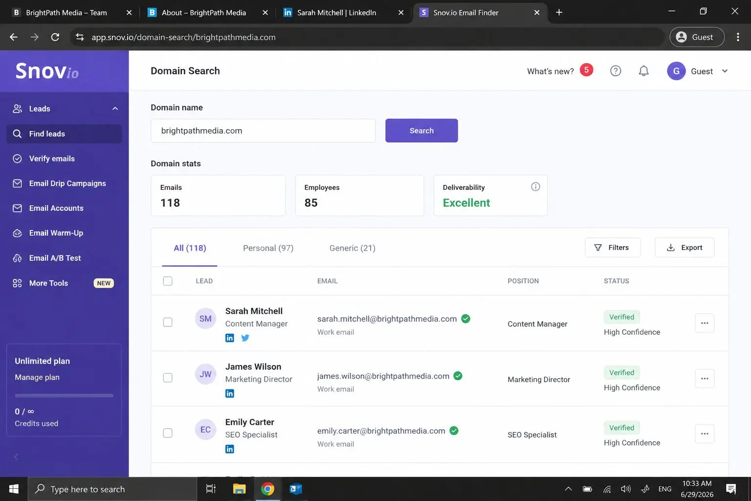 snov.io email finder