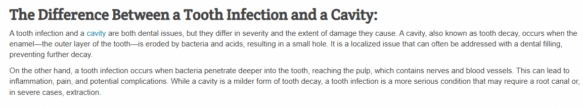 Editorial backlink added naturally to a dental guide within an article