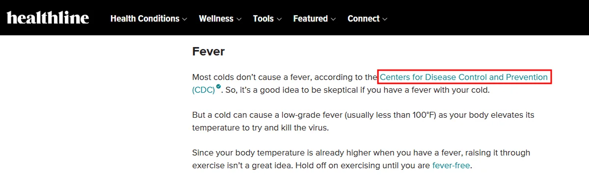 Editorial link placed naturally within a blog article to support related information