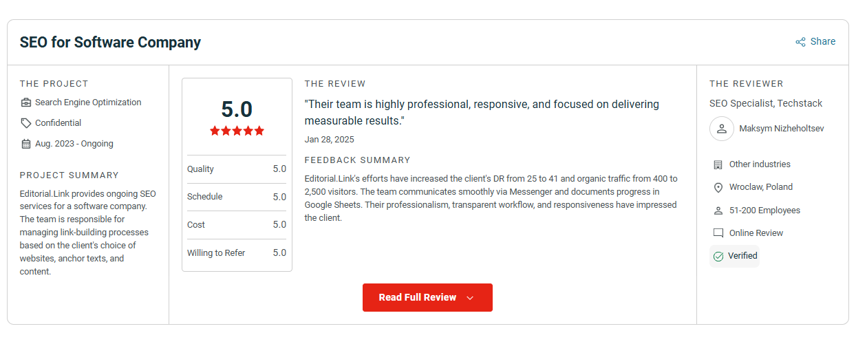 Editorial.Link Review