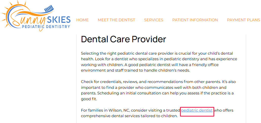 pediatric dentistry blog mentioning a trusted local pediatric dentist