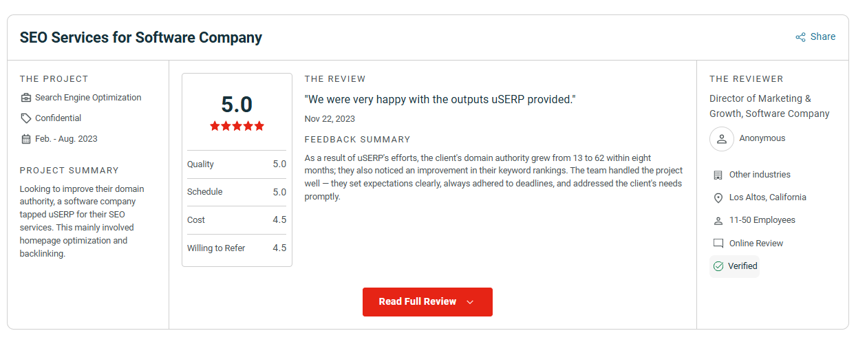 uSERP Review