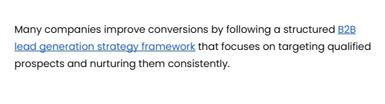 good anchor text example