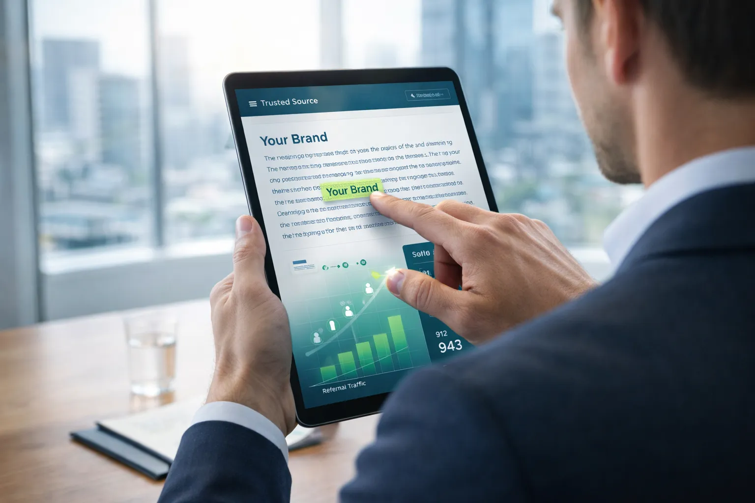 Trusted websites sending qualified referral traffic through backlinks