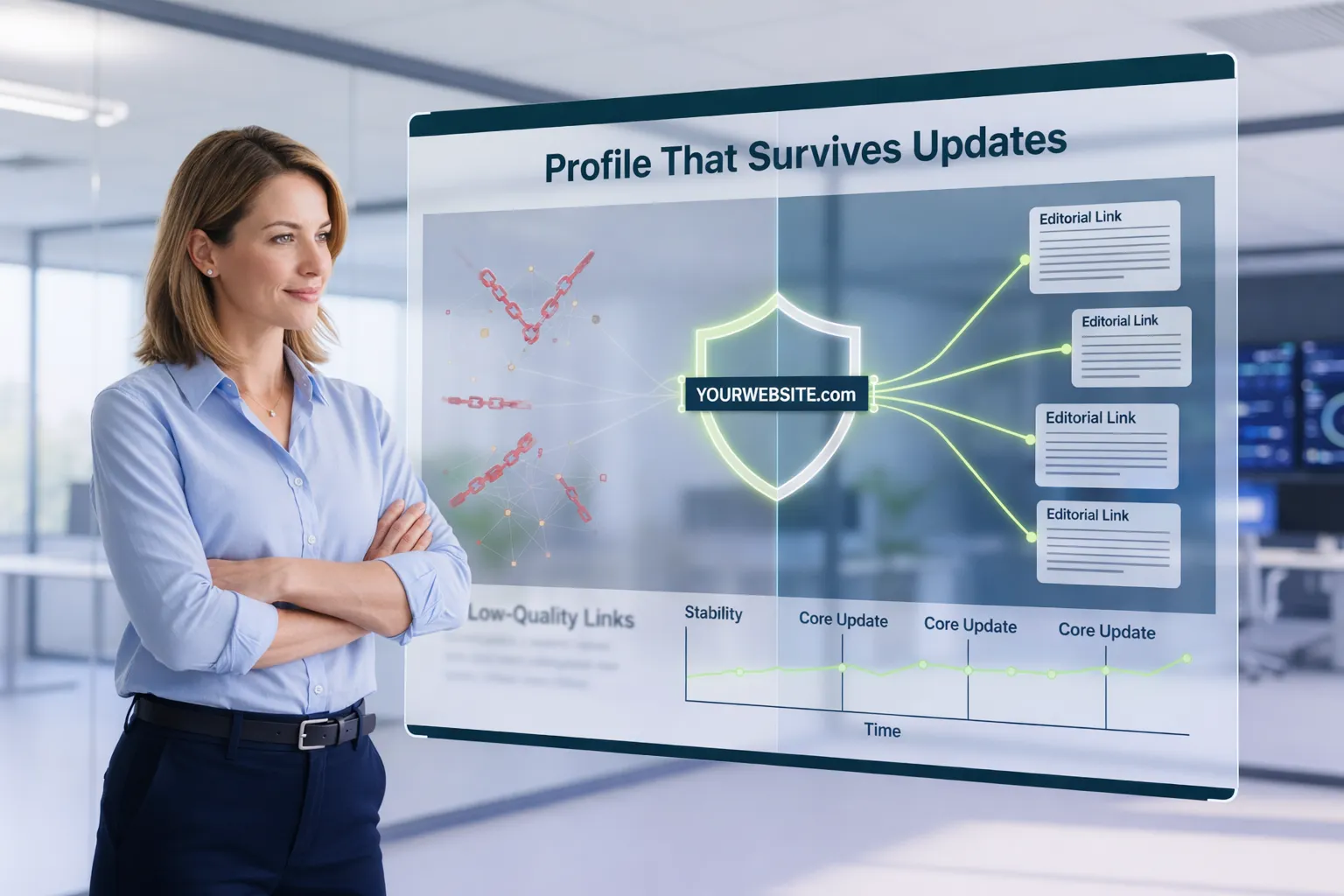 Diverse high-quality backlinks create a profile resilient to algorithm updates