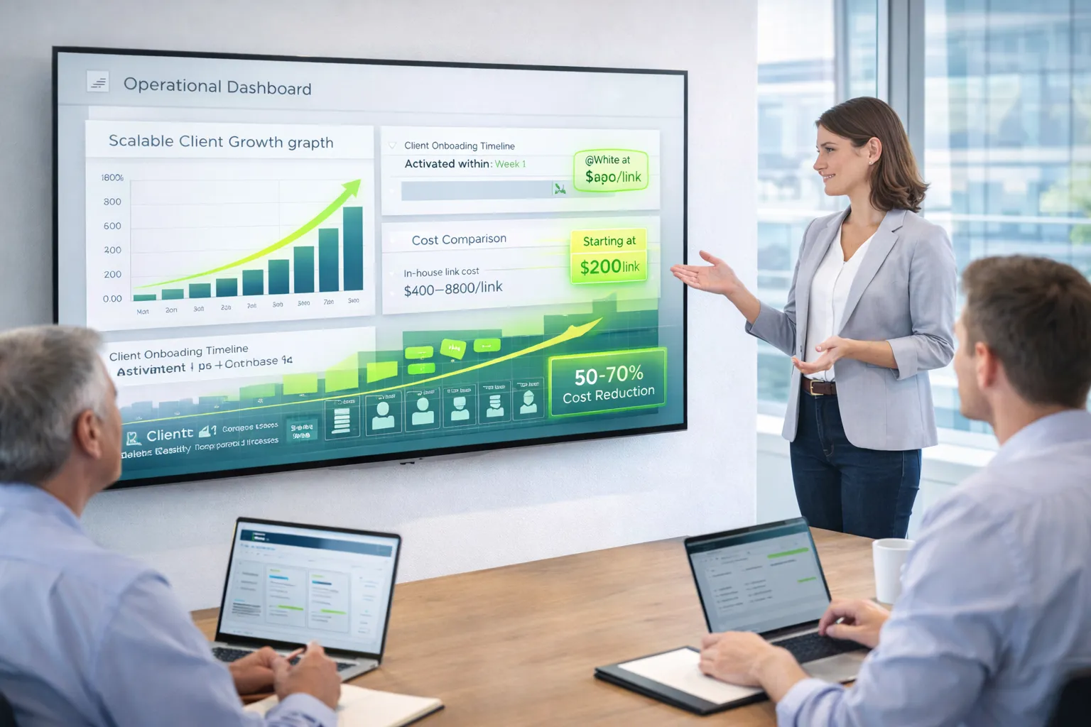 scalable client growth graph