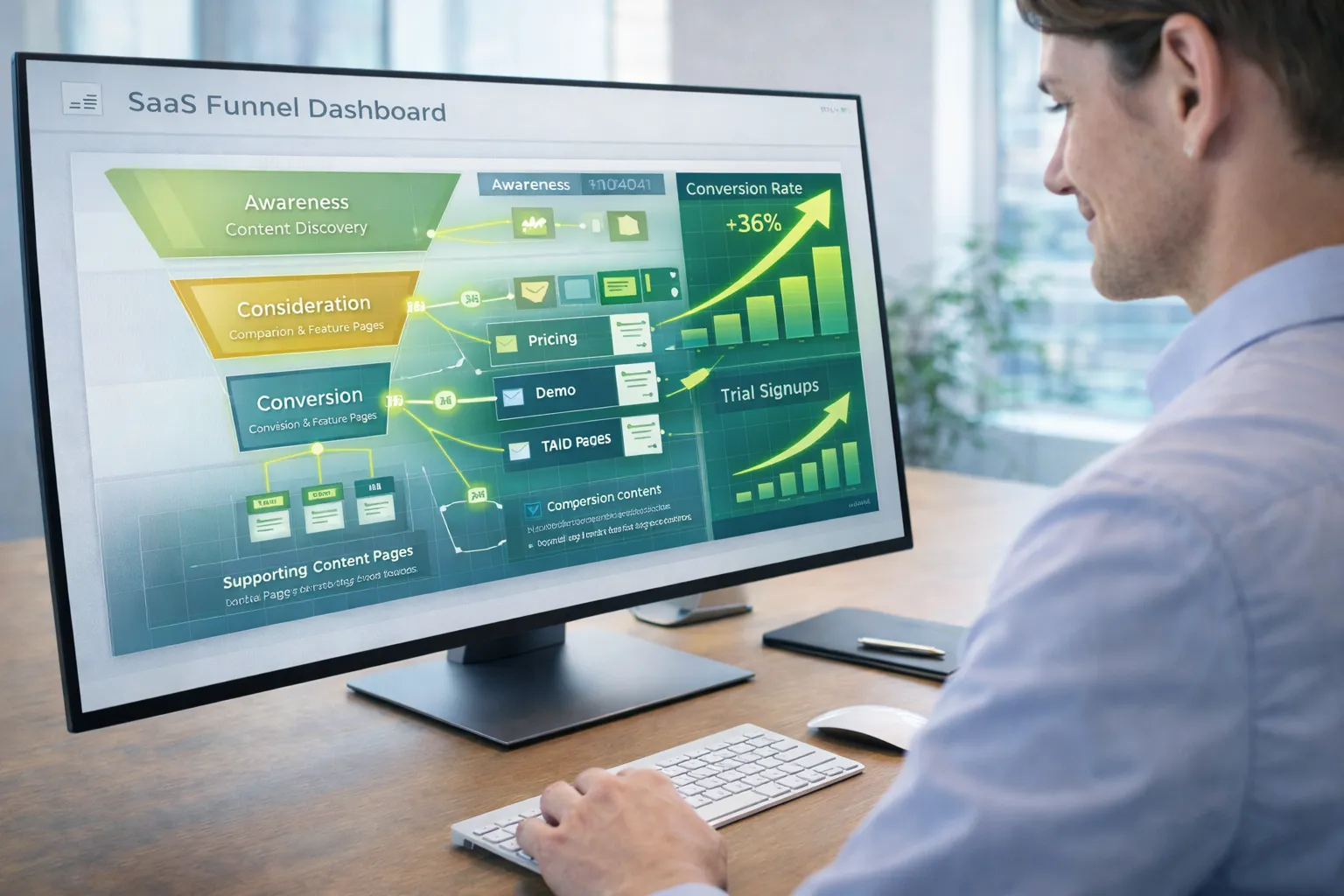 Qualified traffic converting into leads and driving business growth