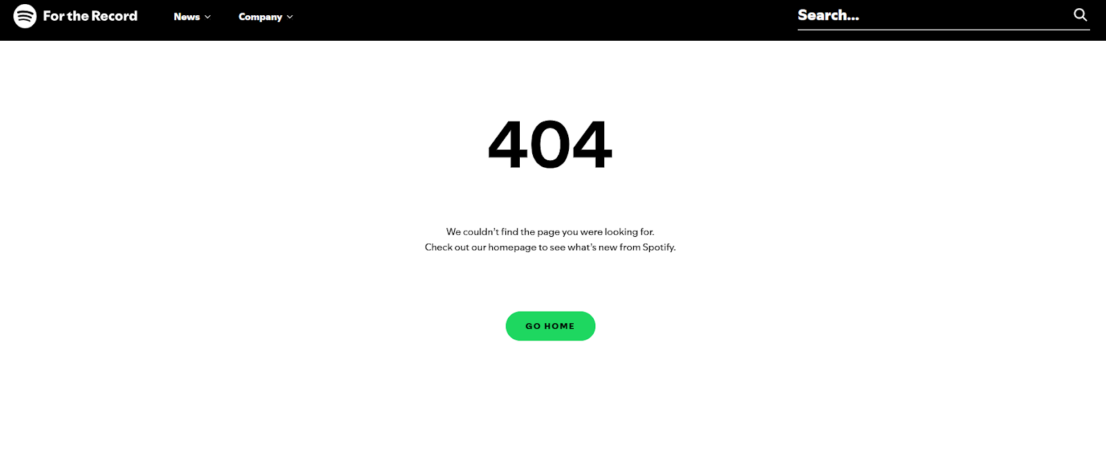 404 error on a website