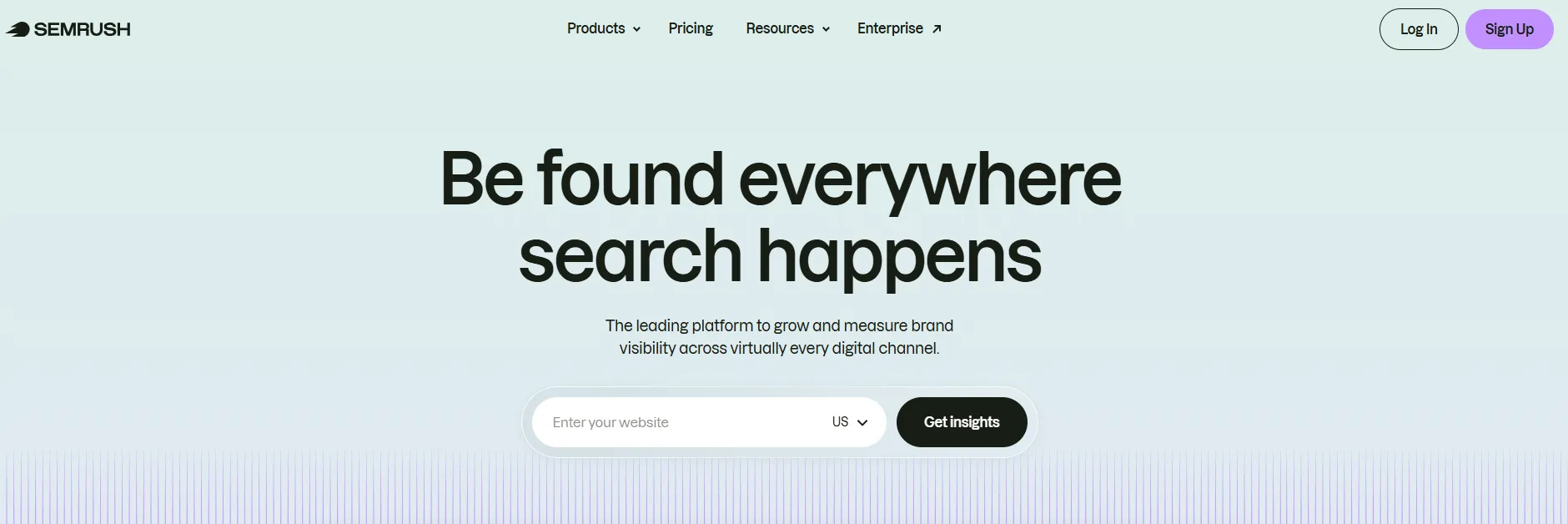 Semrush homepage screenshot