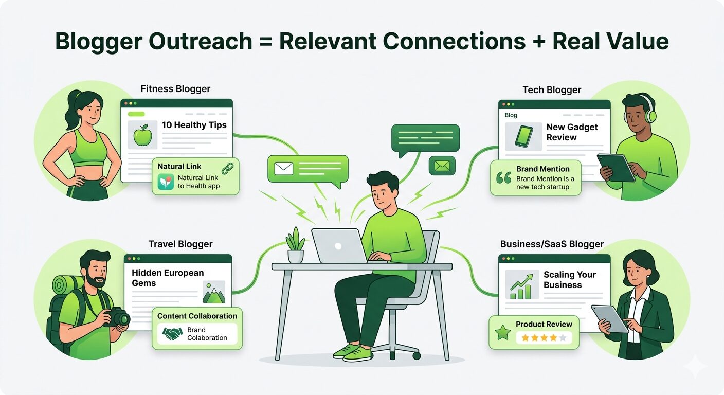 blogger outreach illustration