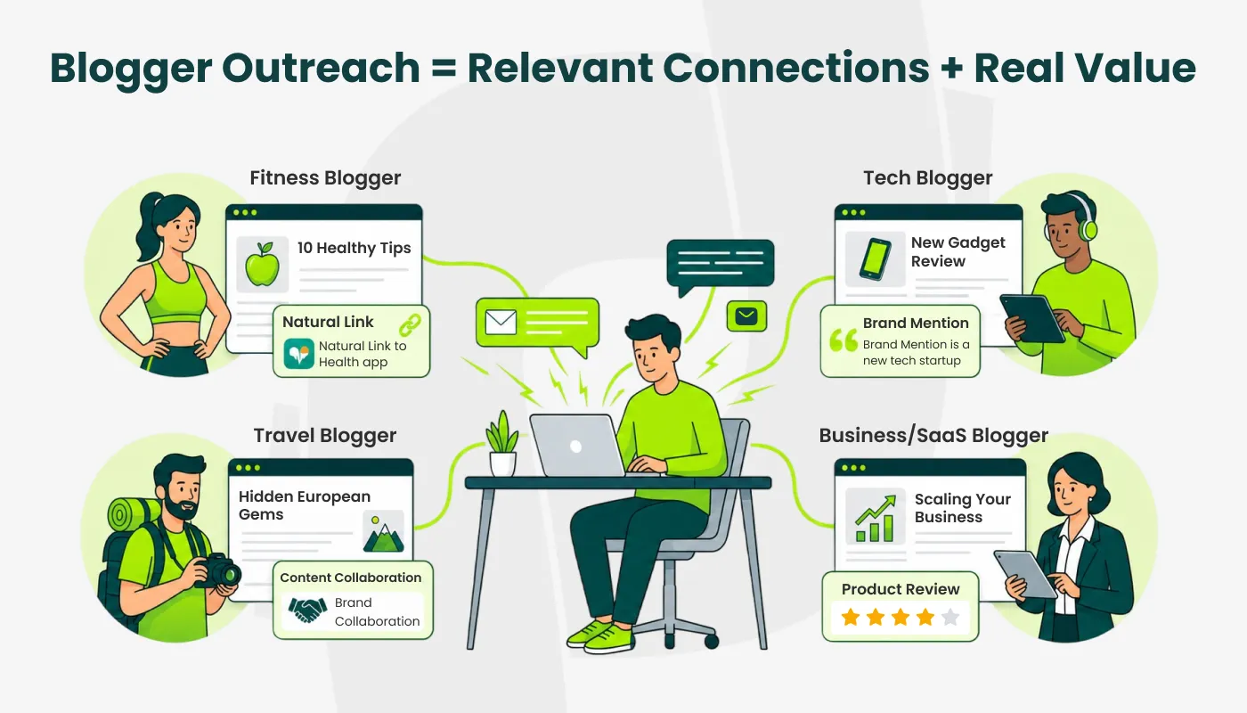 blogger outreach illustration
