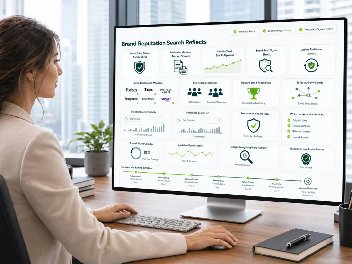 Natural high-authority backlinks create a resilient link profile