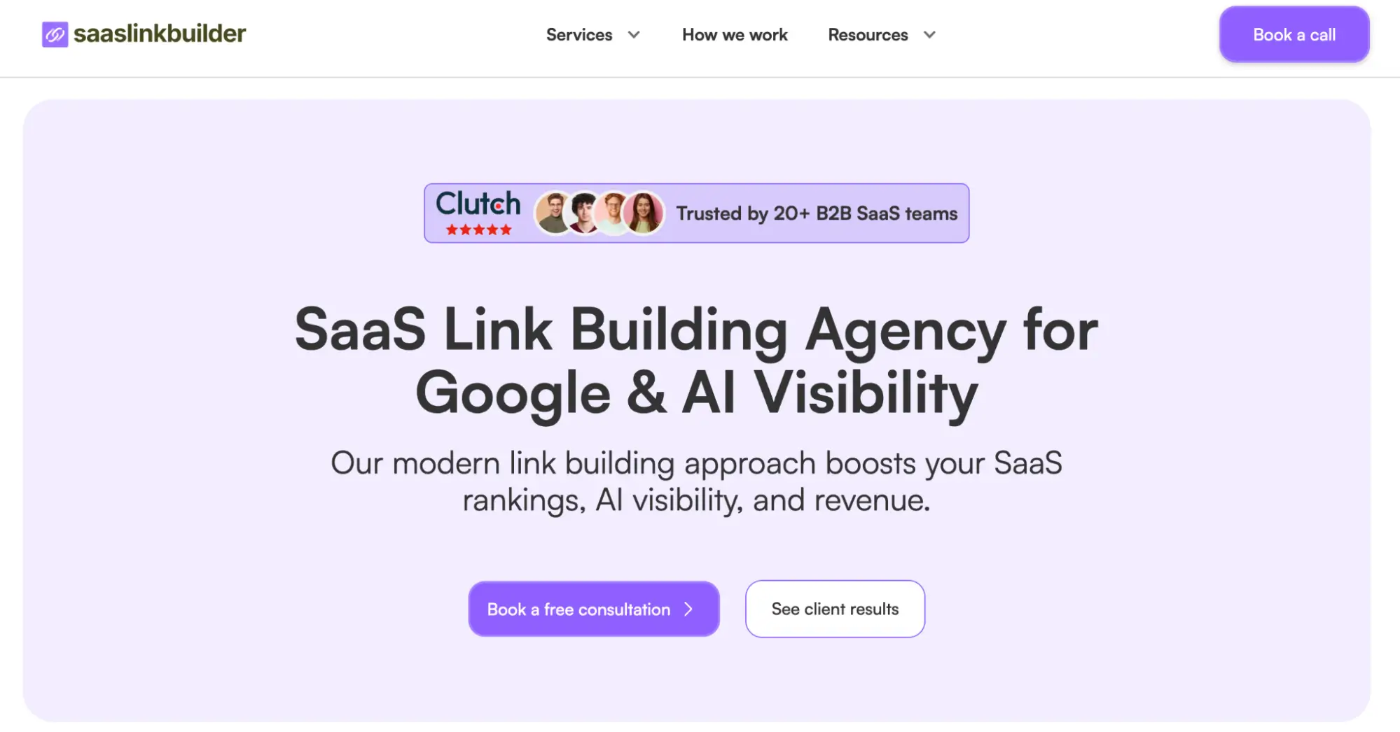saaslinkbuilder website