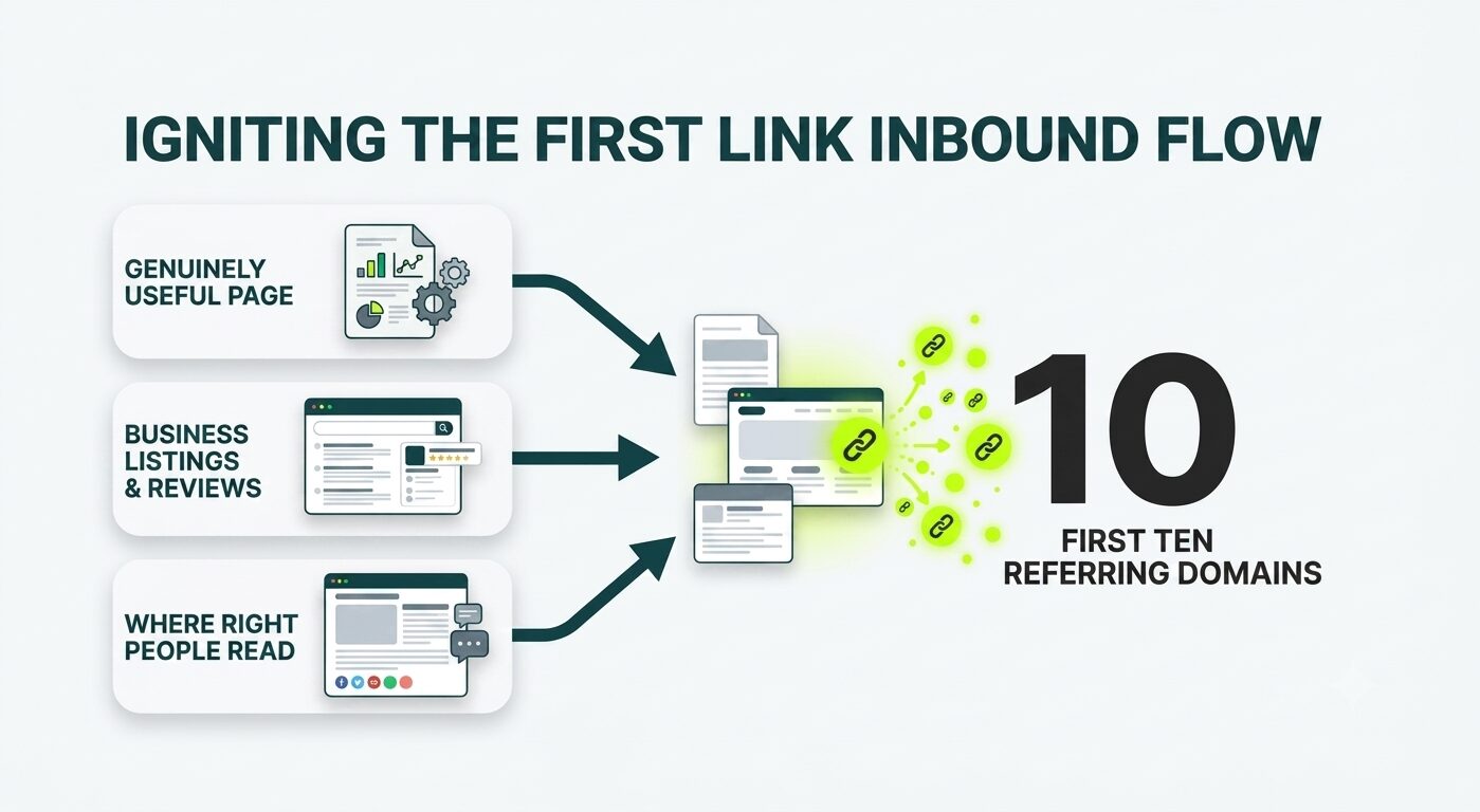 image showing how to ignite the first link inbound flow