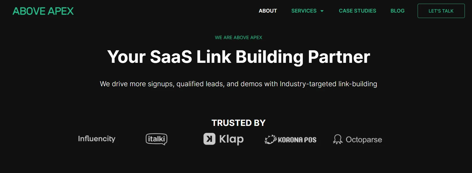 saaslinkbuilder website