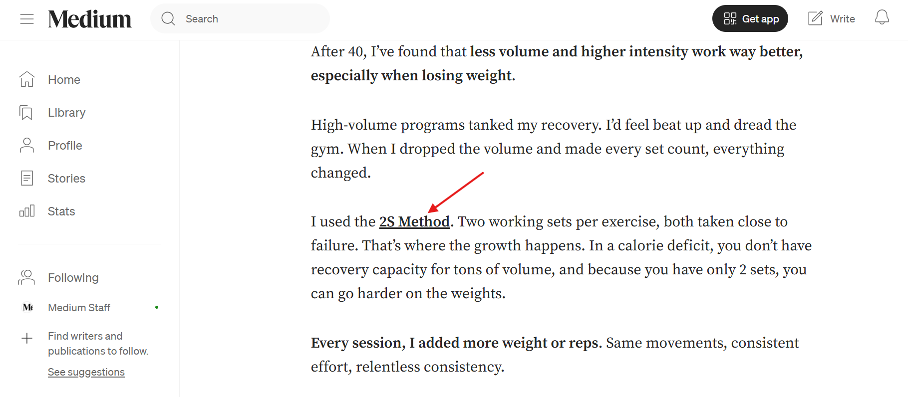 Screenshot of the Medium publishing platform used to create Web 2.0 backlinks through original articles.