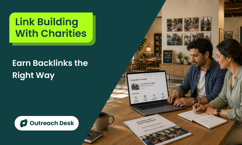link building with charities